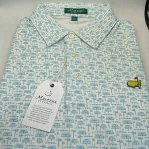 Masters Classics - Short Sleeve Patterned Golf Polo Shirt - Men’s Size X-Large